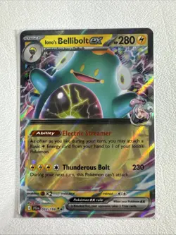 Ionos Bellibolt EX 53/159 Double Rare Holo NM/MINT Journey Together Pokemon - Image 1