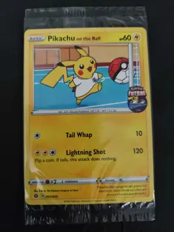 Pikachu on the Ball 001/005 Pokemon Card Sealed Promo Fultsal UK Exclusive - Image 1