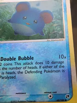 Marill 68/100 NM Reverse Holo EX Sandstorm Pokemon Card. Nintendo - Image 4