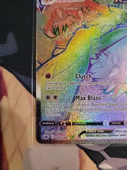 Pokemon Chilling Reign Blaziken VMAX Rainbow Secret Rare 200/198 Near Mint-Mint - Image 3