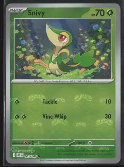 SNIVY 001/086 COMMON BLACK BOLT POKEMON MASTER BALL REVERSE NM/M - Image 1