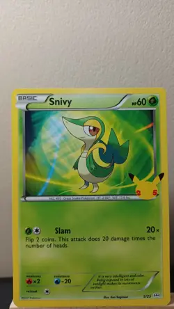 Snivy [NM] - Pokemon TCG McDonalds 25th Anniversary 5/25 [Non Holo Promo] - Image 1