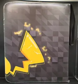 Pokemon TCG Pikachu Tail 3 Ring Binder 9 Pocket Double Sided Top Loaded Page - Image 2