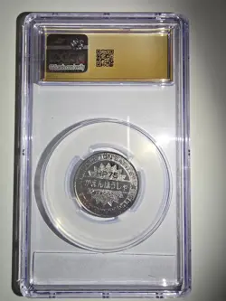 1998 Pokemon Charizard Japanese Meiji Battle Coin CGC Pristine 10 - POP 1 - Image 2