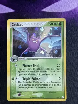 Crobat 3/101 Holo Rare Hidden Legends Pokemon Reverse Holo NM/LP - Image 1