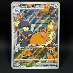 Pokemon Team Rocket’s Raticate 202/182 NM Illustration Rare Destined Rivals - Image 1