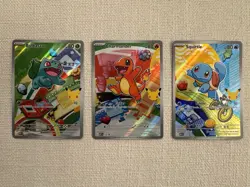 Pokemon First Partner Illustration Kanto Bulbasaur Charmander Squirtle 37 38 39 - Image 1