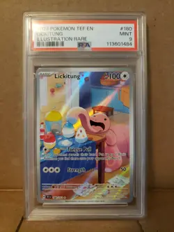 Lickitung 180/162 PSA 9 Mint 2024 Pokemon Illustration Rare Temporal Forces - Image 1