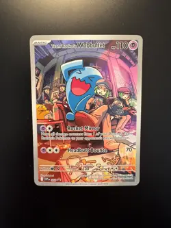 Pokemon TCG - Team Rocket's Wobbuffet 203 Sv: Scarlet & Violet Promo Holo - Image 1