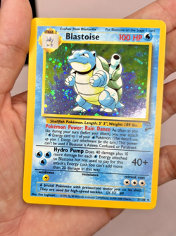 Pokemon TCG Blastoise Base Set 2 2/130 Holo Unlimited Holo Rare (SWIRL) (LP) - Image 1