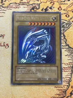 Yugioh Blue-Eyes White Dragon SDK-001 Ultra Rare Unlimited MP Starter Deck Kaiba - Image 1