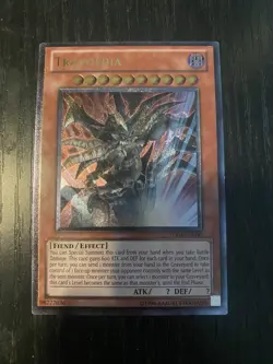 Yugioh Tragoedia TU04-EN000 Ultimate Rare Lightly Played - Image 1