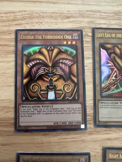 Exodia The Forbidden One Complete Set LOB-EN124 25th Anniversary Yugioh - Image 2