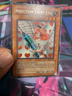 YUGIOH - INJECTION FAIRY LILY - SECRET RARE - LOD - UNLIMITED - HP/DAMAGED - Image 1