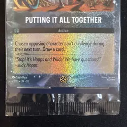 *Sealed* Putting It All Together - Zootopia 2 TCG Card Disney Lorcana 27/P3 - Image 3