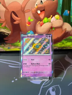 Drifloon - 155/091 - Paldean Fates - Pokemon TCG Baby Shiny NM Card Rare - Image 1