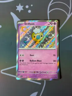 Drifloon - 155/091 - Paldean Fates - Pokemon TCG Baby Shiny NM Card Rare - Image 2