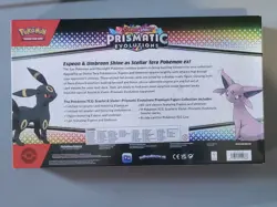 Pokemon Prismatic Evolutions Premium Figure Collection Espeon Umbreon SEALED BOX - Image 2