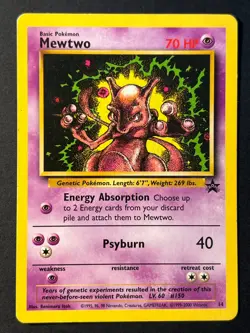 Mewtwo 14 WOTC Black Star Promo - Pokemon Card MP - Image 1