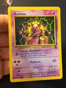 Mewtwo 14 WOTC Black Star Promo - Pokemon Card MP - Image 4