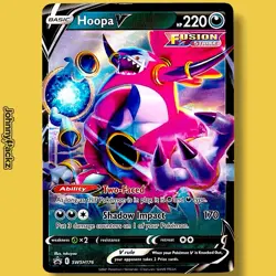 Hoopa V SWSH176 - 2021 Sword & Shield Promo Ultra Rare Holo - Pokemon Card NM - Image 1
