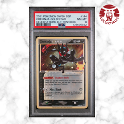 Pokemon Card English - Greninja GoldStar Black Star Promo SWSH#144 - PSA 8 NM-MT - Image 1