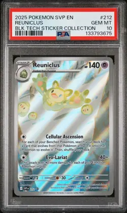 Pokemon Card English - Reuniclus AR SVP#212 - Black Star Promo - PSA 10 GEM MINT - Image 2