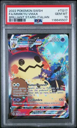 Pokemon Card Italian - Mimikyu Vmax #TG17 - Astri Lucenti - PSA 10 GEM MINT - Image 2