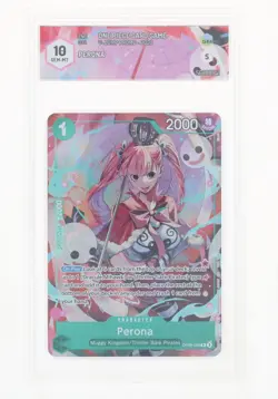 One Piece Card Game - Perona - OP09-034 V-Jump Promo - GRAAD 10 JAP 2025 - Image 1