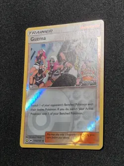 Pokemon Card Guzma Regional Promo 115a/147 Alt Art Burning Shadows Holo LP 2019 - Image 2