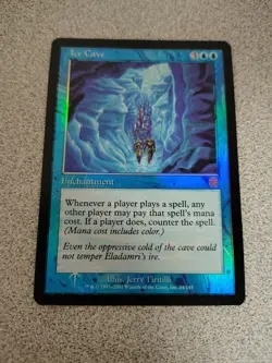 vintage magic the gathering Ice Cave foil apacolypse rare nm - Image 3