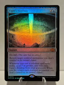 Ugin's Binding 76 M Modern Horizons 3 FOIL NM MTG - Image 1