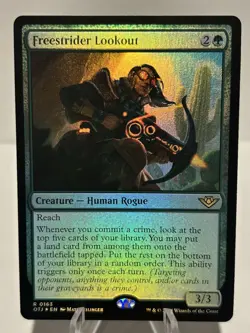 Freestrider Lookout 163 R Outlaws of Thunder Junction FOIL NM MTG - Image 1