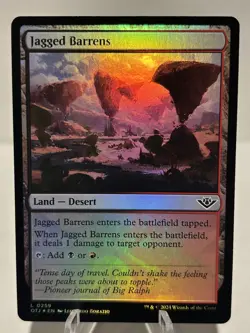 Jagged Barrens 259 L Outlaws of Thunder Junction FOIL NM MTG - Image 1