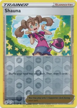 Shauna 240/264 Reverse Holo Fusion Strike Pokemon Card NM - Image 1