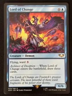 1x MTG Lord of Change - Universes Beyond: Warhammer 40,000 (40K) #24 - Magic - Image 5