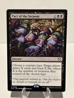 Pact of the Serpent 206 R Commander: The Lost Caverns of Ixalan NM MTG - Image 1