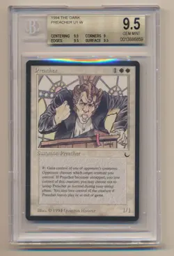 BGS 9.5 MTG Magic Gathering The Dark Preacher GEM MINT Condition!! - Image 1