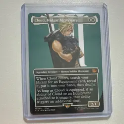 Magic: The Gathering Cloud, Midgar Mercenary Legendary Creature FFVII White - Image 1