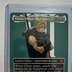 Magic: The Gathering Cloud, Midgar Mercenary Legendary Creature FFVII White - Image 3