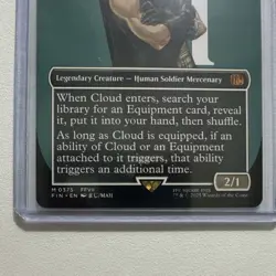 Magic: The Gathering Cloud, Midgar Mercenary Legendary Creature FFVII White - Image 4