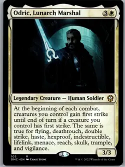 Odric, Lunarch Marshal R Commander: Dominaria United 103 NM Normal - Image 1