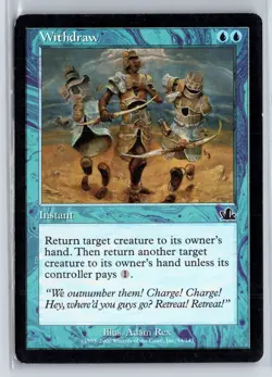 (3x) WITHDRAW – MTG Magic the Gathering Card – Prophecy – Common - Image 1