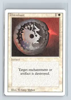 (2x) DISENCHANT – MTG Magic the Gathering Card – Revised – Common - Image 1