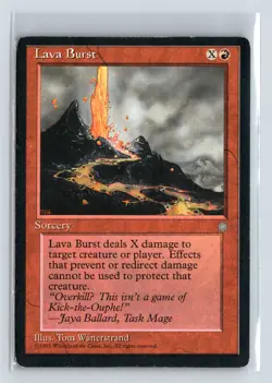 (2x) LAVA BURST – MTG Magic the Gathering Card – Ice Age – Common - Image 1