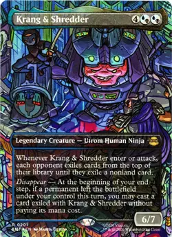 Krang and Shredder (201) - Borderless - Teenage Mutant Ninja Turtles - MtG- NM - Image 1