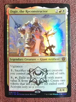 Osgir the Reconstructor - Foil - MtG Commander 2021 - R008 NM 2021 - Image 2