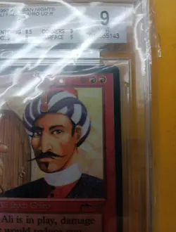 MTG Ali From Cairo, Arabian Nights, BGS 9, Graded, Rare!, Magic The Gathering - Image 4