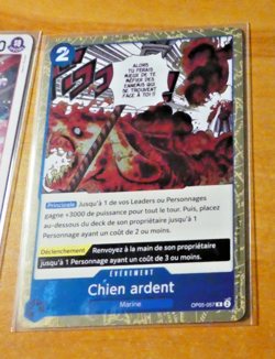 ONE PIECE CARD GAME RARE HOLO CARTE FRANCAISE OP05-057 FR JCC MINT - Image 1