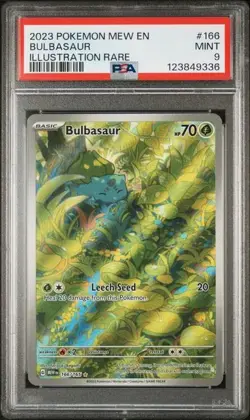Pokemon Card 2023 Scarlet & Violet 151 166/165 Bulbasaur PSA 9 Mint SIR - Image 1